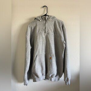 Carhartt Men's Quarter Zip-Up Gray Sweatshirt